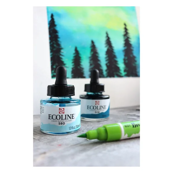 Feutres Duotip Talens Ecoline « Set botanique »