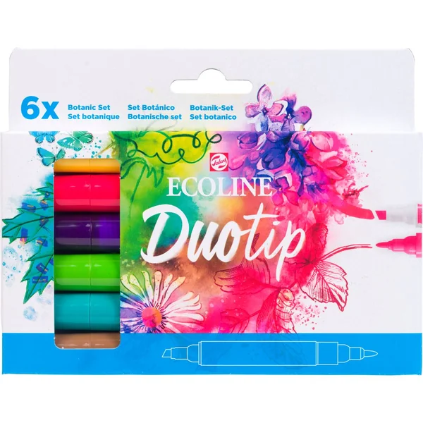 Feutres Duotip Talens Ecoline « Set botanique »