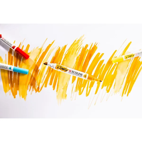 Feutres Duotip Talens Ecoline « Set couleurs primaires »