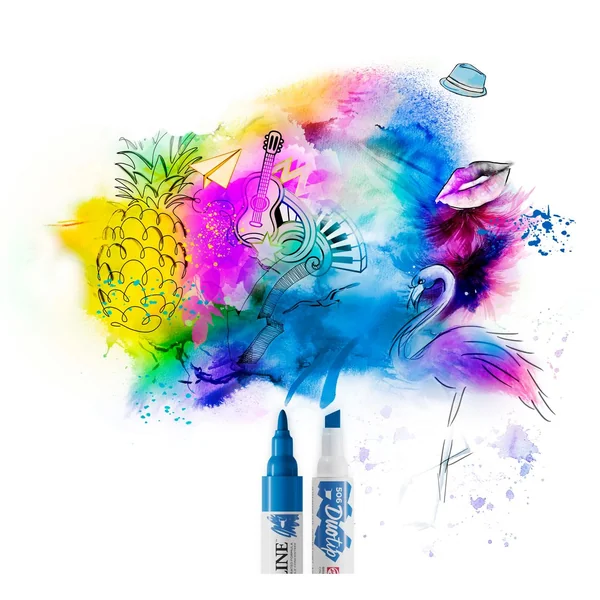 Feutres Duotip Talens Ecoline « Set couleurs secondaires »
