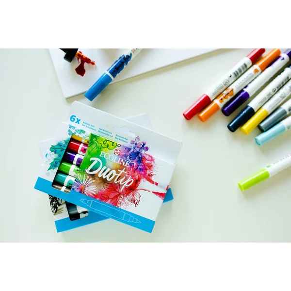 Feutres Duotip Talens Ecoline « Set couleurs secondaires »