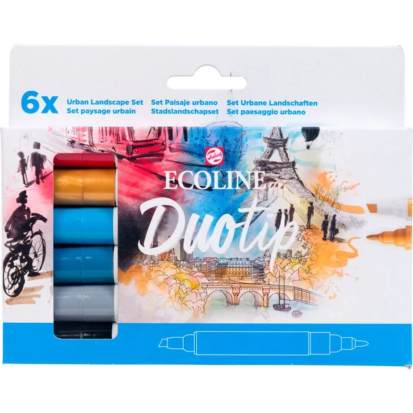 Feutres Duotip Talens Ecoline « Set Urban Landscape »