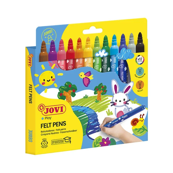 Feutres maxi jumbo x12 Jovi play