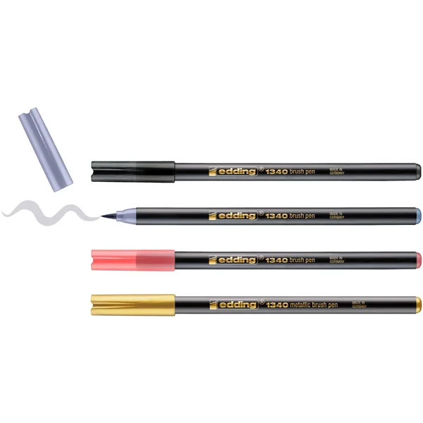 Feutres pinceaux edding 1340 « Metallic - Mix »