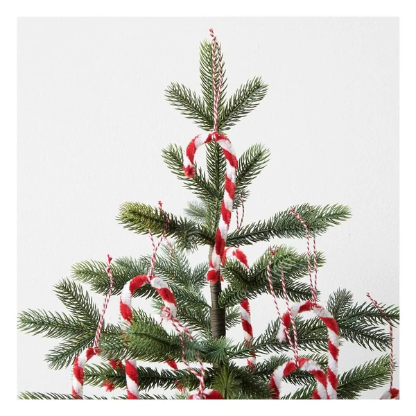 Fil chenille « Rouge/Blanc », 10 pc.