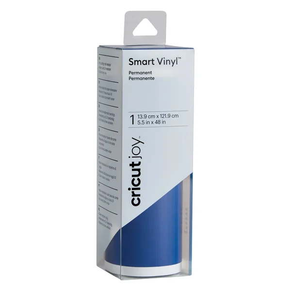 Film vinyle autocollant brillant Cricut Joy « Smart Vinyl – Permanent », 13,9 x 121,9 cm