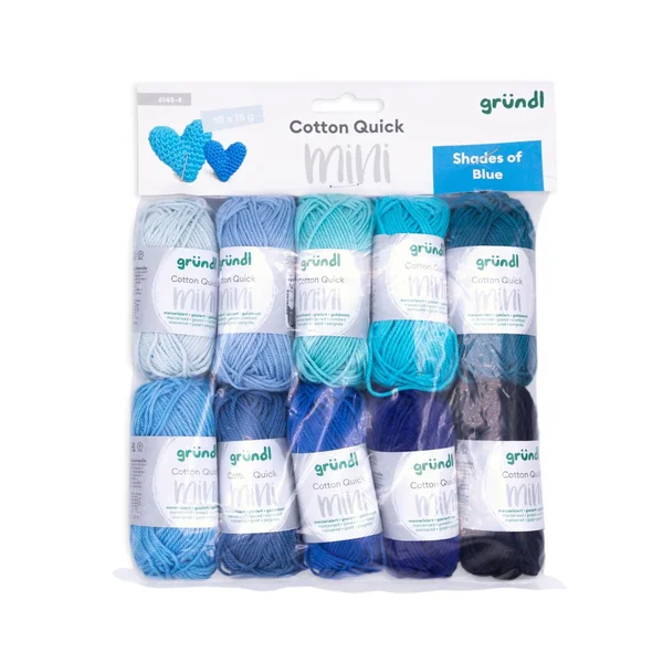 Fils Gründl Coton Quick minis « Shades of Blue »