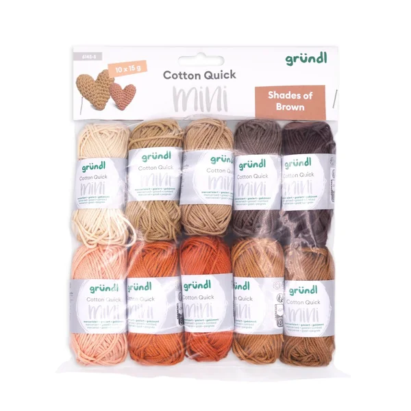Fils Gründl Coton Quick minis « Shades of Brown »