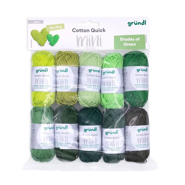 Fils Gründl Coton Quick minis « Shades of Green »