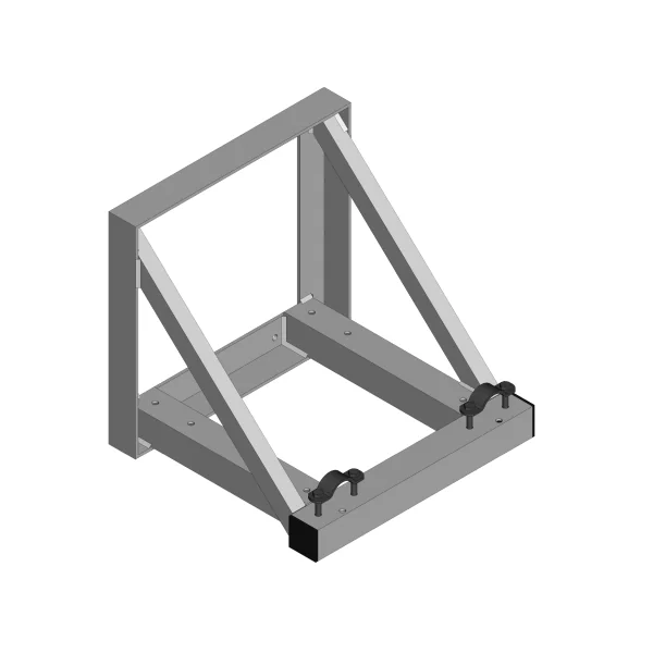 Fixation murale ASD FM39 aluminium pour structure perpendiculaire ou parallèle au mur