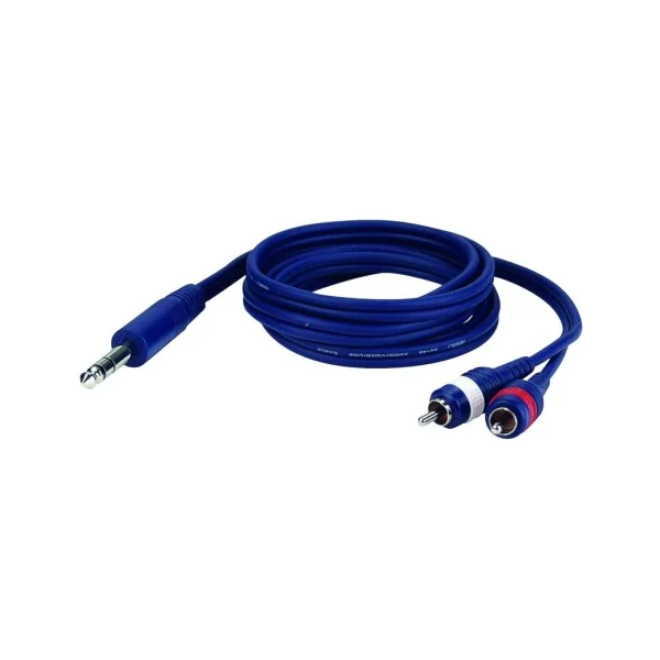 FL35/6 HILEC - Cordon 2x RCA vers Jack 6,35 stéréo 6m