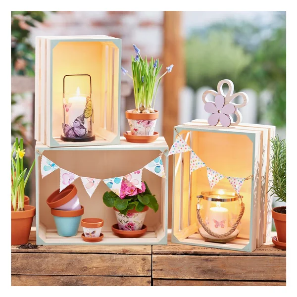 Fleur en bois VBS « Duo »