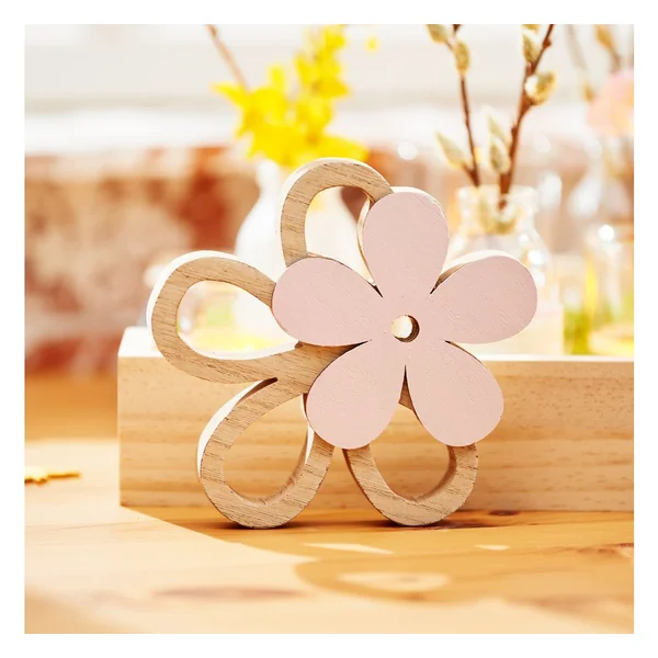 Fleur en bois VBS « Duo »