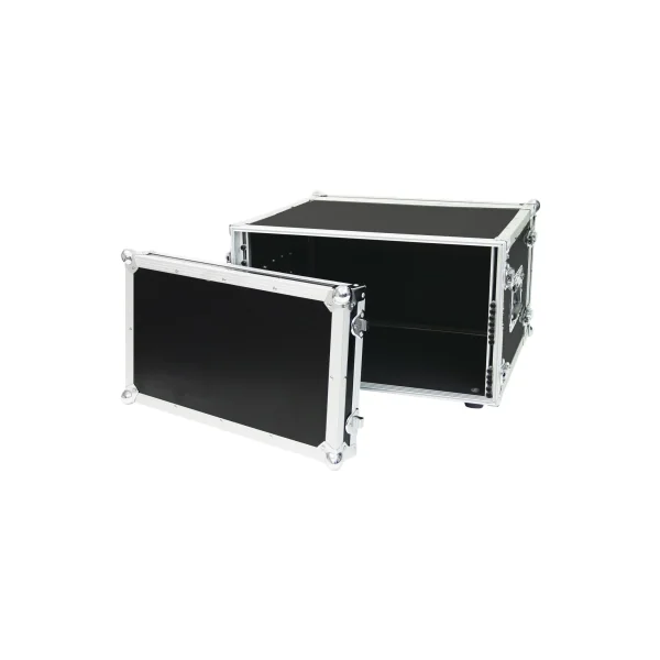 Flight case pour rack d'effet 6U 2 capots version fermeture grenouille