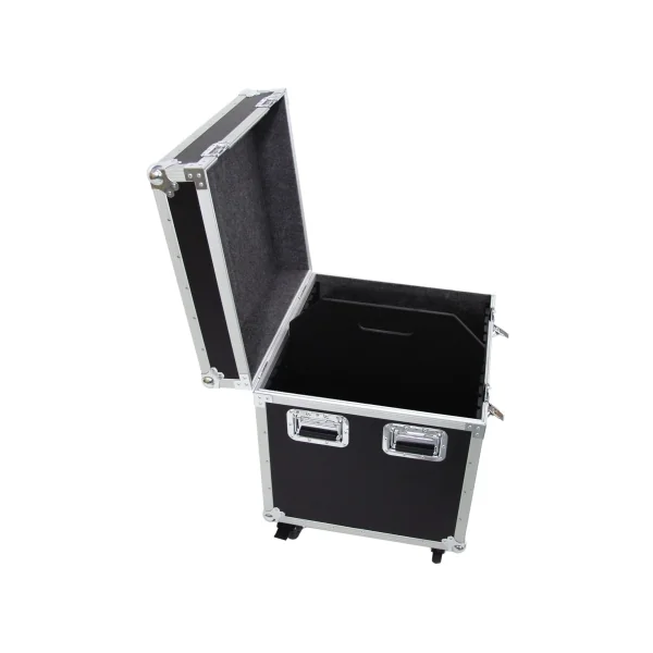 Flight case universel sur roulettes avec 1 séparation amovible 59 X 58 X 55cm
