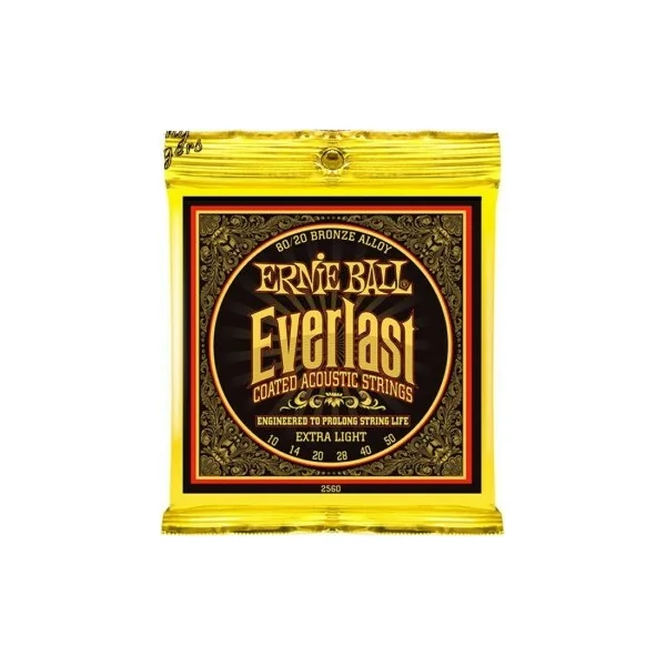 Folk (6) 2560 Everlast Coated Extra Light 10-50 - jeu de 6 cordes