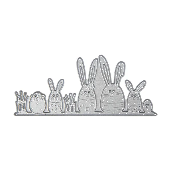 Gabarit d'estampe « Famille de lapins »