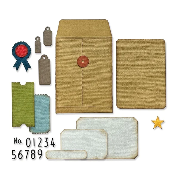 Gabarit d’estampe Sizzix Thinlits « Collector by Tim Holtz »