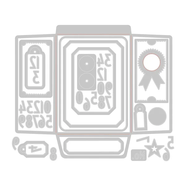 Gabarit d’estampe Sizzix Thinlits « Collector by Tim Holtz »