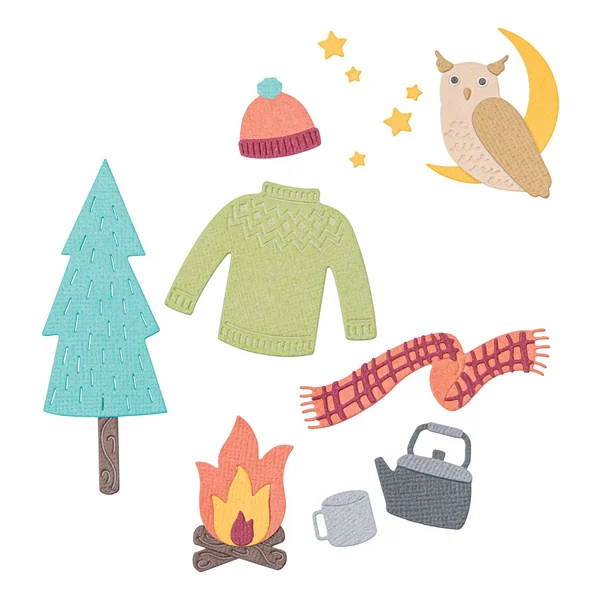Gabarit d’estampe Sizzix Thinlits « Cozy Woodland »