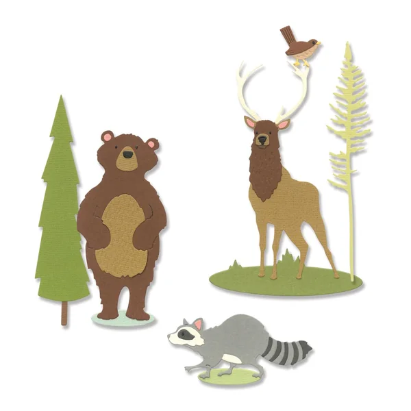 Gabarit d’estampe Sizzix Thinlits « Forest Animals #2 »