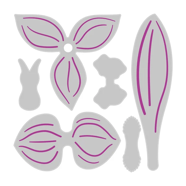 Gabarit d’estampe Sizzix Thinlits « Orchid »