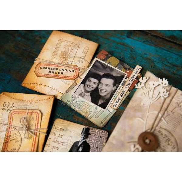 Gabarit d'estampe Sizzix Thinlits « Pillow Box + Bag by Tim Holtz »