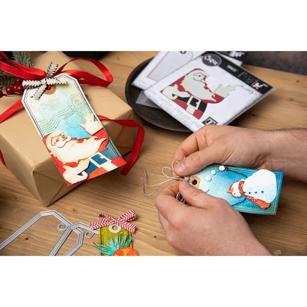 Gabarit d'estampe Sizzix Thinlits « Retro Santa by Tim Holtz »