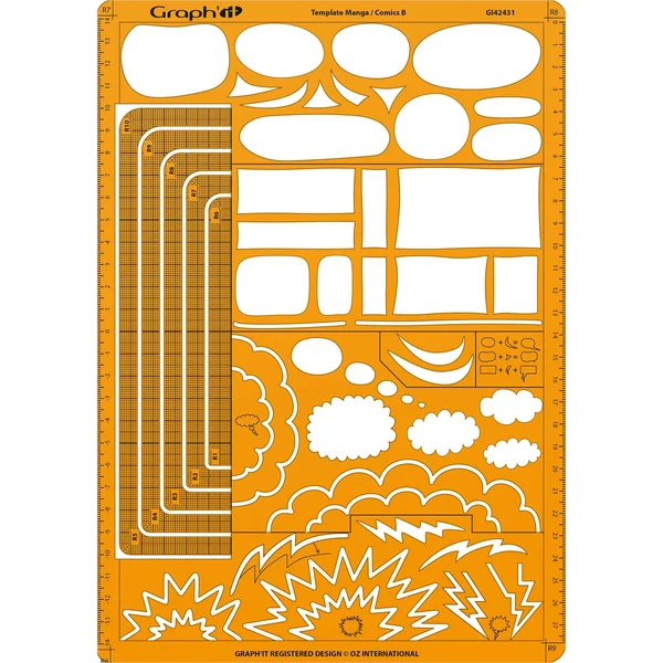 Gabarit trace bulle Comics/Manga modèle B
