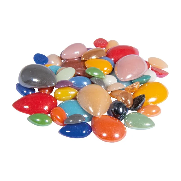 Galets de mosaïque en verre « Diamond », assortiment multicolore, env. 180 g
