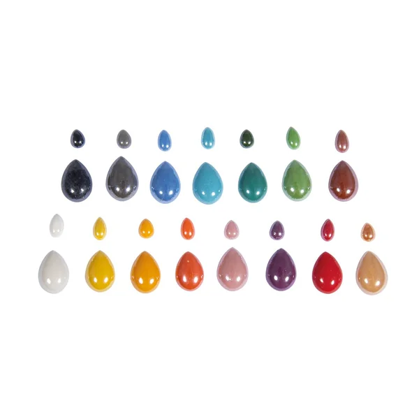 Galets de mosaïque en verre « Diamond », assortiment multicolore, env. 180 g
