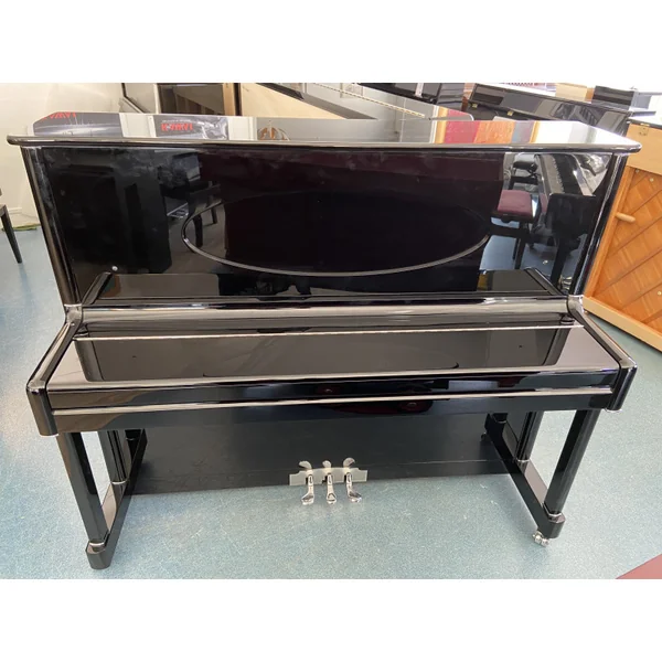 GEORGE STECK US-25-SD PIANO DROIT Noir Brillant Chrome