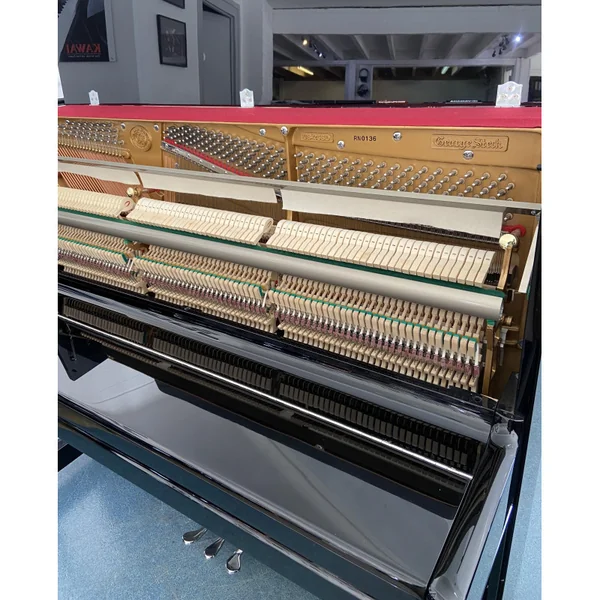 GEORGE STECK US-25-SD PIANO DROIT Noir Brillant Chrome
