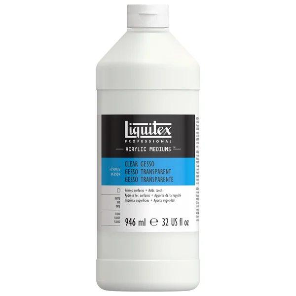Gesso transparent acrylique, préparateur de surface