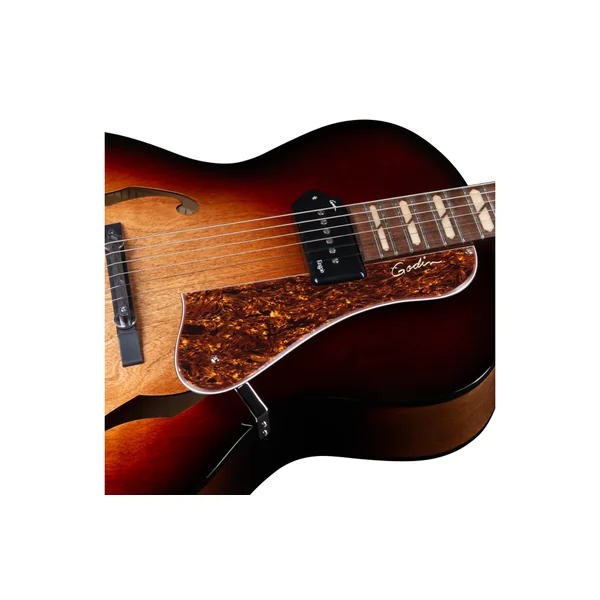 Godin 5th Avenue Kingpin P90 DLX Vintage Burst HG