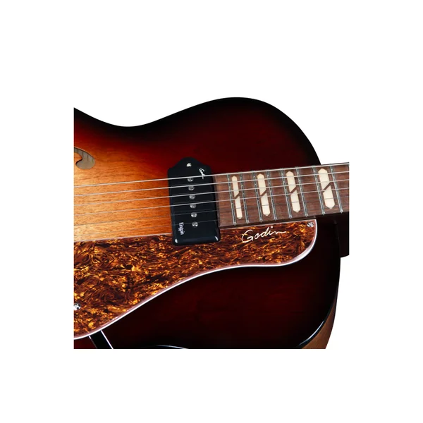 Godin 5th Avenue Kingpin P90 DLX Vintage Burst HG