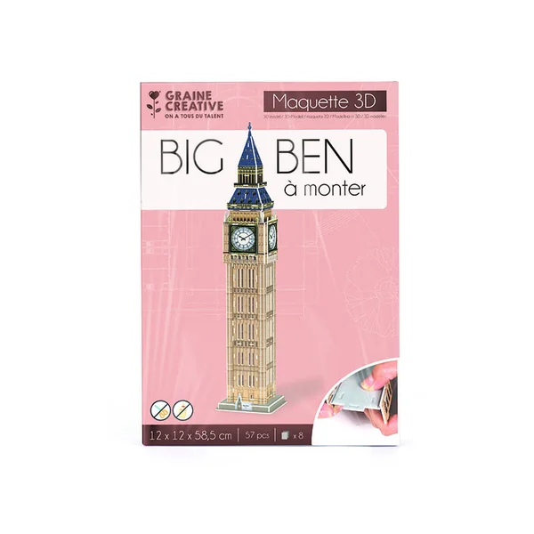Graine creative puzzle maquette big ben 57 pièces