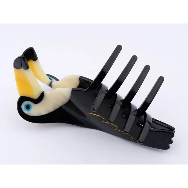 Grande pince à cheveux - Toucan
