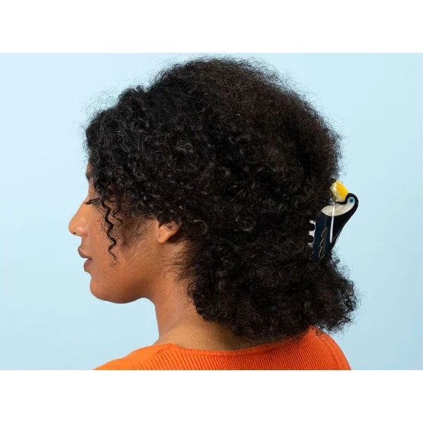 Grande pince à cheveux - Toucan