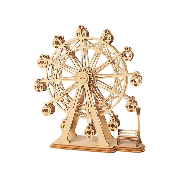 Grande roue en bois à assembler