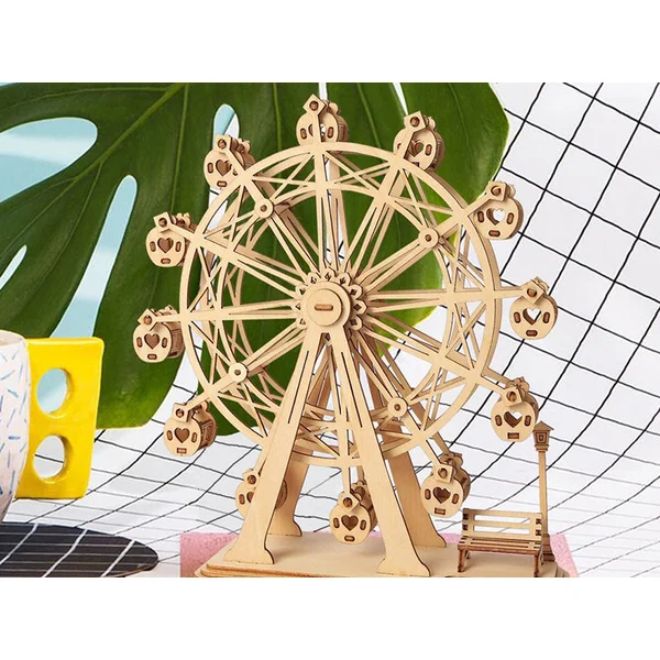 Grande roue en bois à assembler