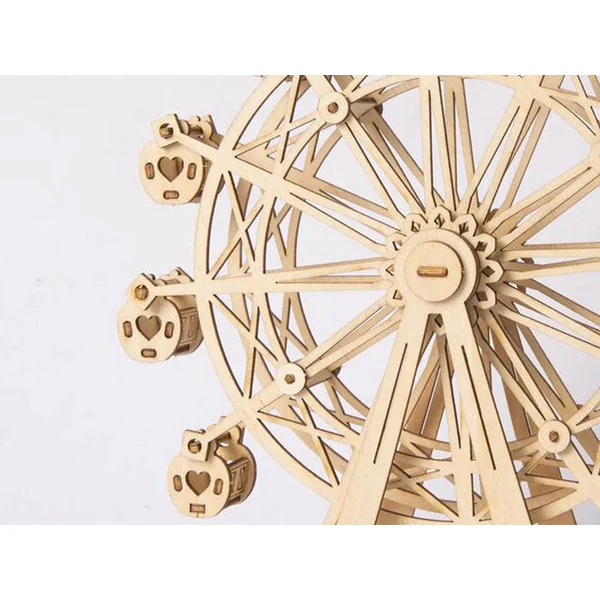 Grande roue en bois à assembler
