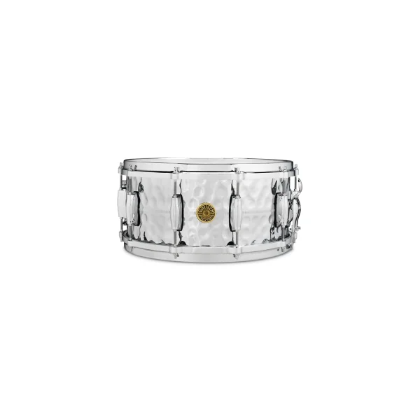 GRETSCH USA Custom Caisse Claire 14"x 6,5" Laiton - Hammered Chrome Over B