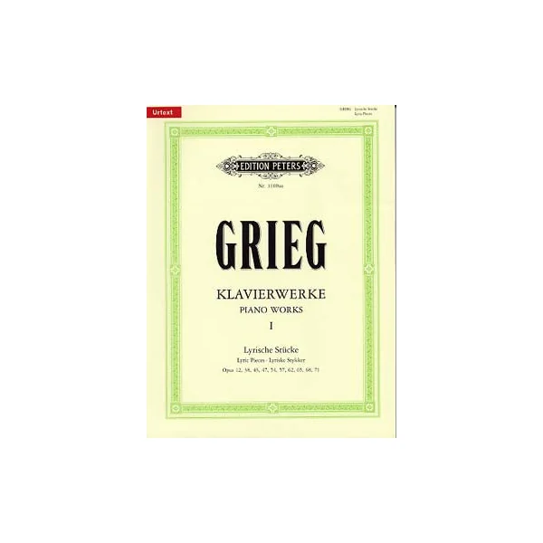Grieg E. Oeuvres Vol 1 Pieces Lyriques Piano