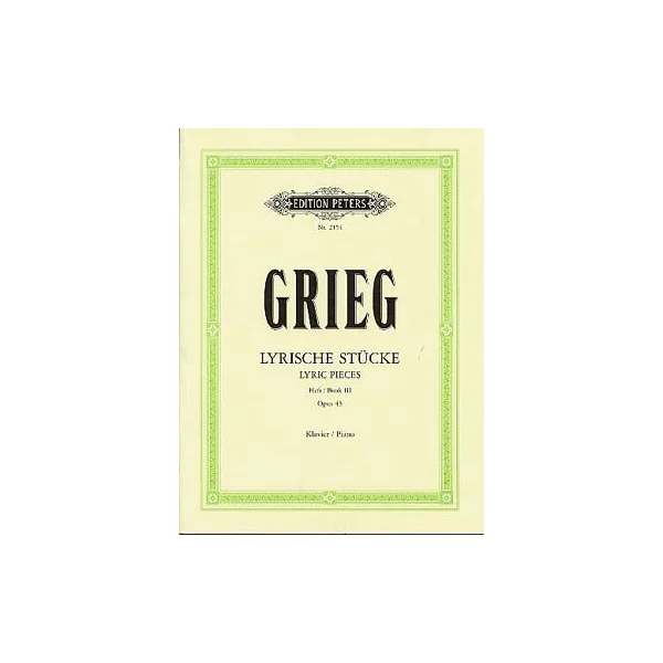 Grieg E. Pieces Lyriques Vol 3 OP 43 Piano-2