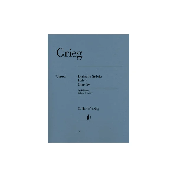 Grieg E. Pieces Lyriques Vol 5 OP 54 Piano