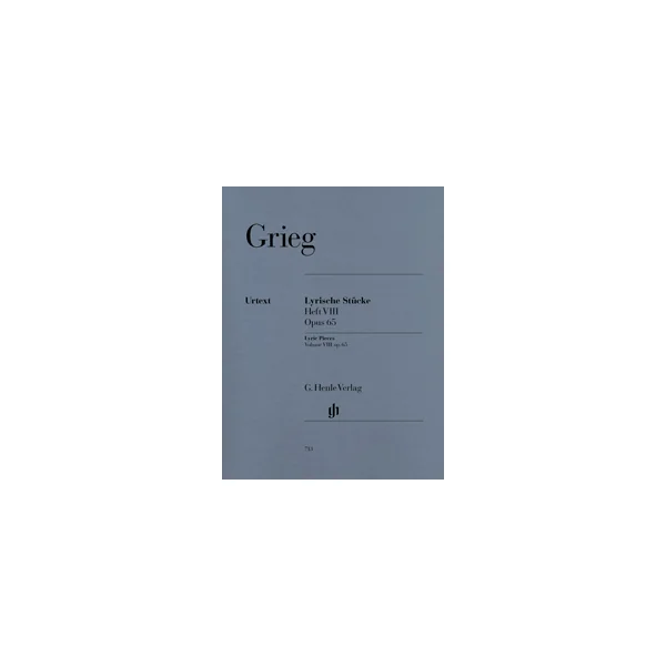 Grieg E. Pieces Lyriques Vol 8 OP 65 Piano