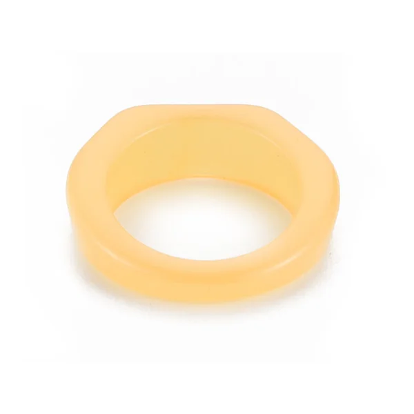 Grosse bague en acrylique transparente - Couleur aléatoire