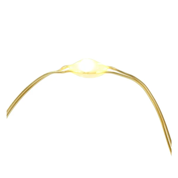Guirlande lumineuse micro-LED, avec minuterie, fil doré, 10 LED