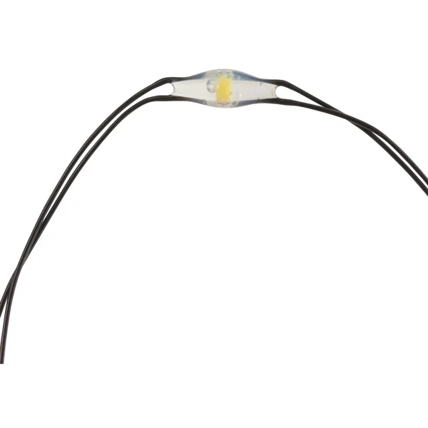 Guirlande lumineuse micro-LED avec minuterie, fil noir,20 LED